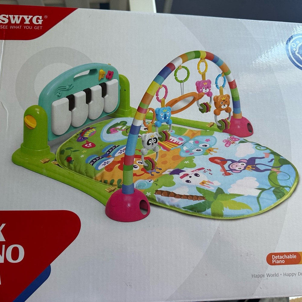 INTERACTIVE MAT FOR BABY WITH PIANO BLUE COLOR